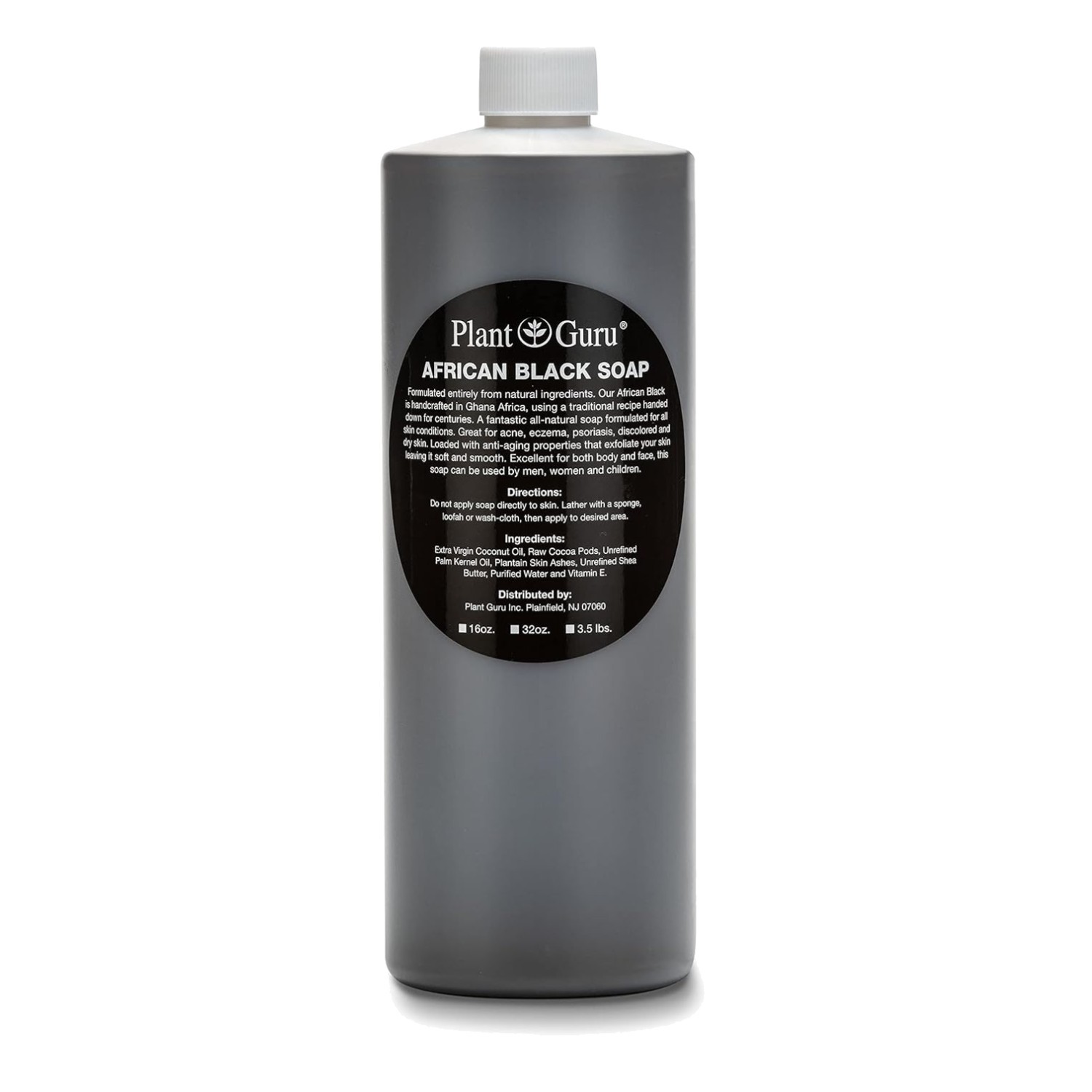 Raw African Black Soap Liquid 32 fl. oz. – Pure &