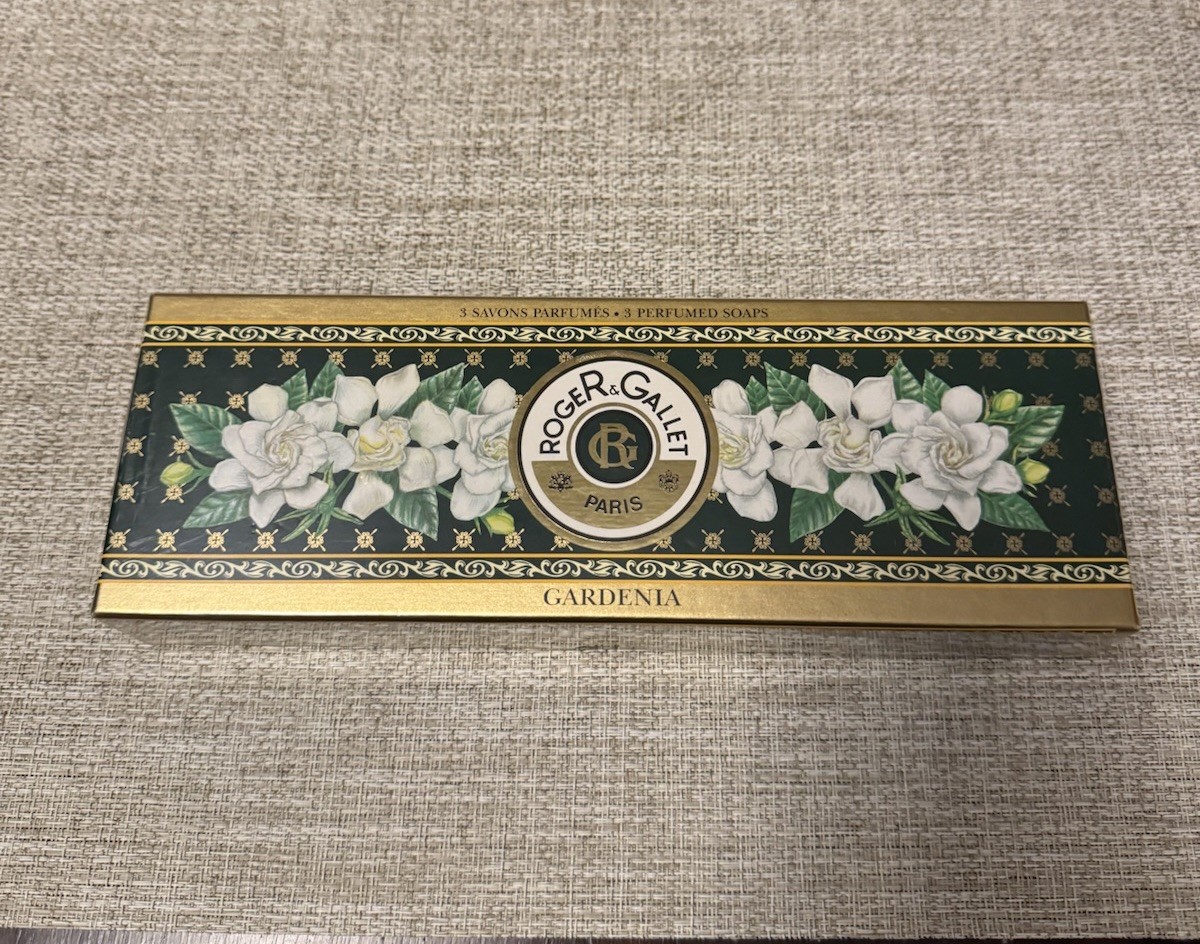 Roger & Gallet Paris Gardenia Perfumed Soaps 3 x 5.3 oz France NEW SEALED