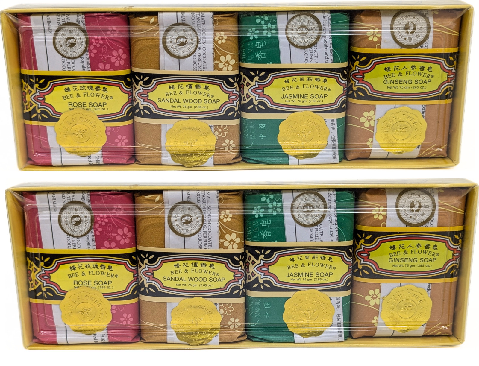 Bee And Flower Mixed Gift Pack 2 Pack (Rose, Sandalwood, Jasmine, Ginseng)