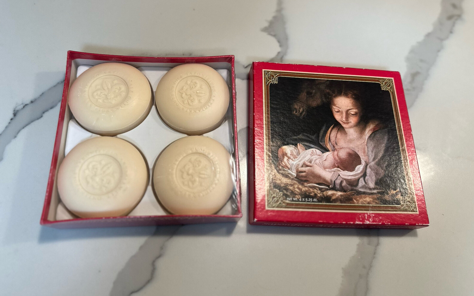 NEW Sealed Italian Handmade Soap Florentine Sapone Soap 4 Pcs Made in Italy