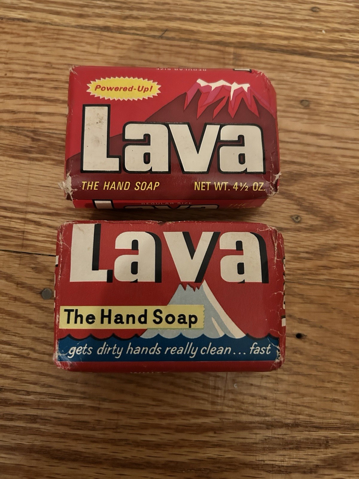 2 Vintage Lava Pumice Powered Hand Soap Bars Regular Size Sealed 4 OZ USA
