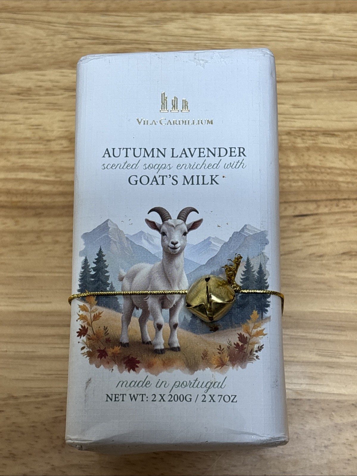 Vila Cardillium~Mahogany Scented Goat’s Milk Bar Soap Made In Portugal 2X 7 Oz