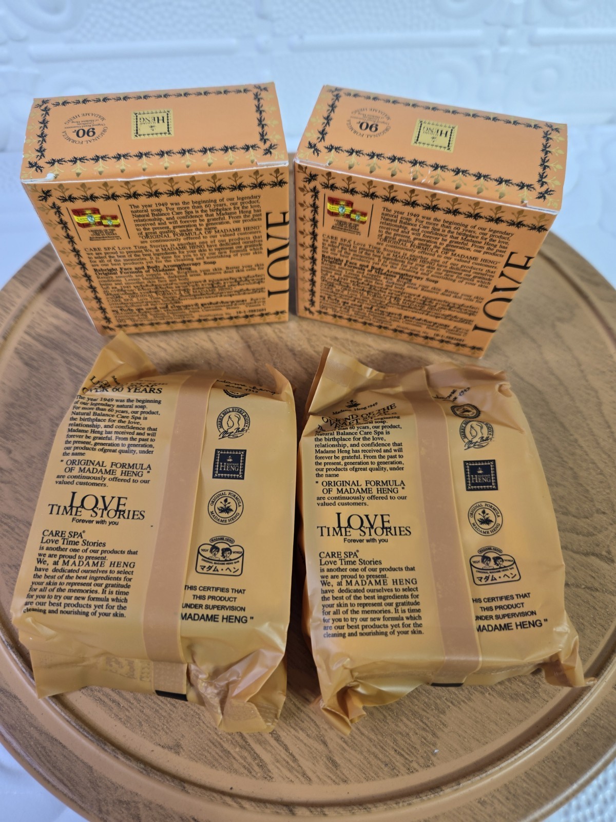 Lot Of 2 Madame Heng Original Herbal Soap Nature Balance Aromatherapy Care Spa