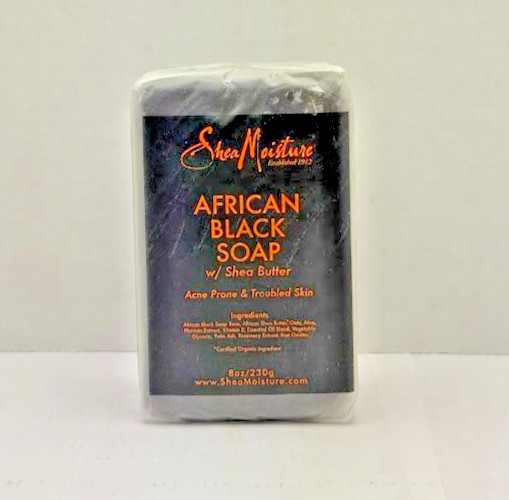 SheaMoisture Bar Soap for Troubled Skin Acne Prone African Black Soap 8 oz( 2)