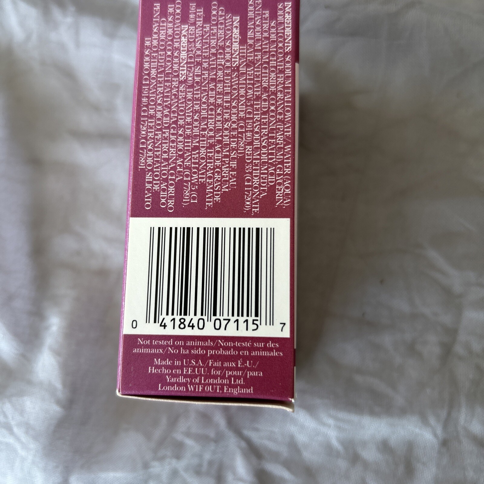 Yardley Of London Secret Cottage Early Morning Rose 4.25 oz Soap Wonderful Scent