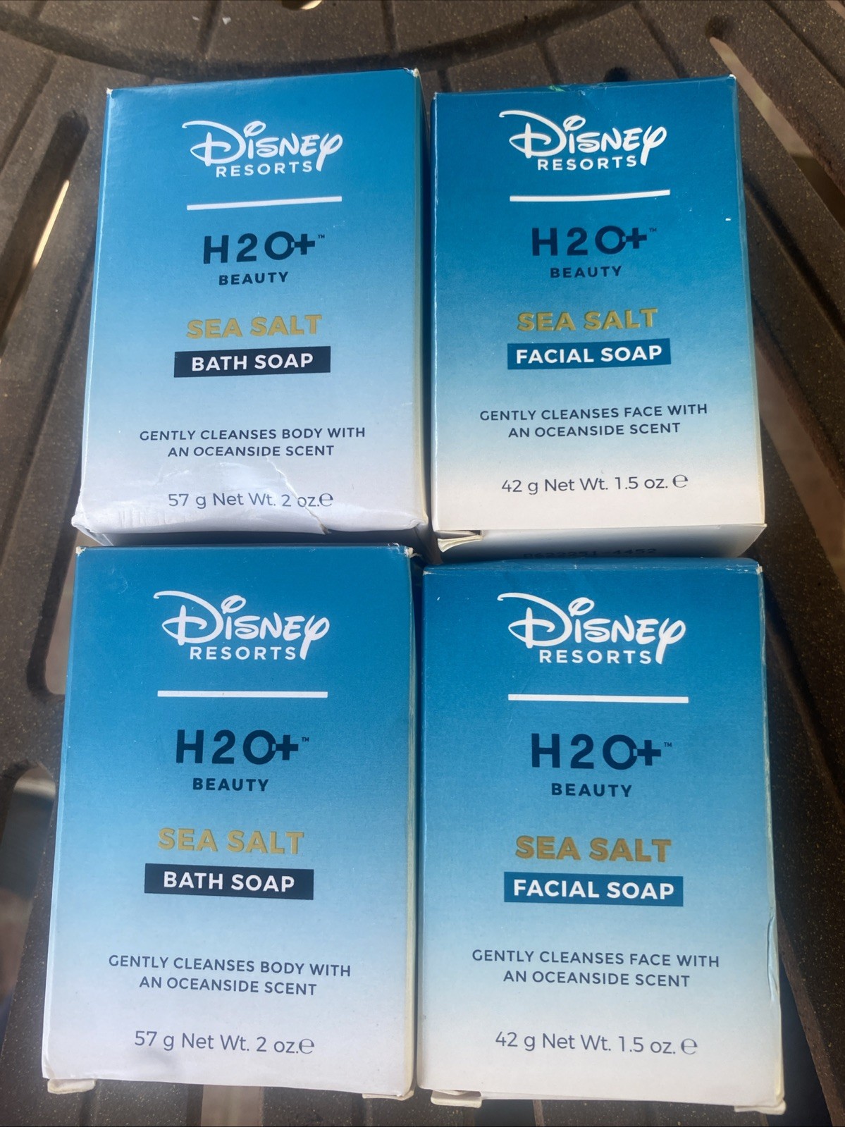 Disney Resorts H2O+ Sea Salt Bath & Facial Soap Lot Of 4