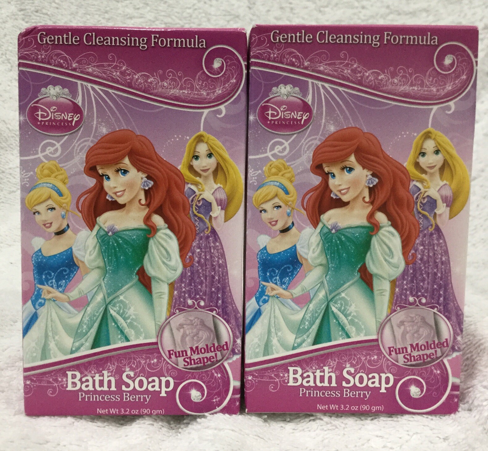 Disney THE LITTLE MERMAID Bar Soap Princess Berry Scented Shaped Made In USA