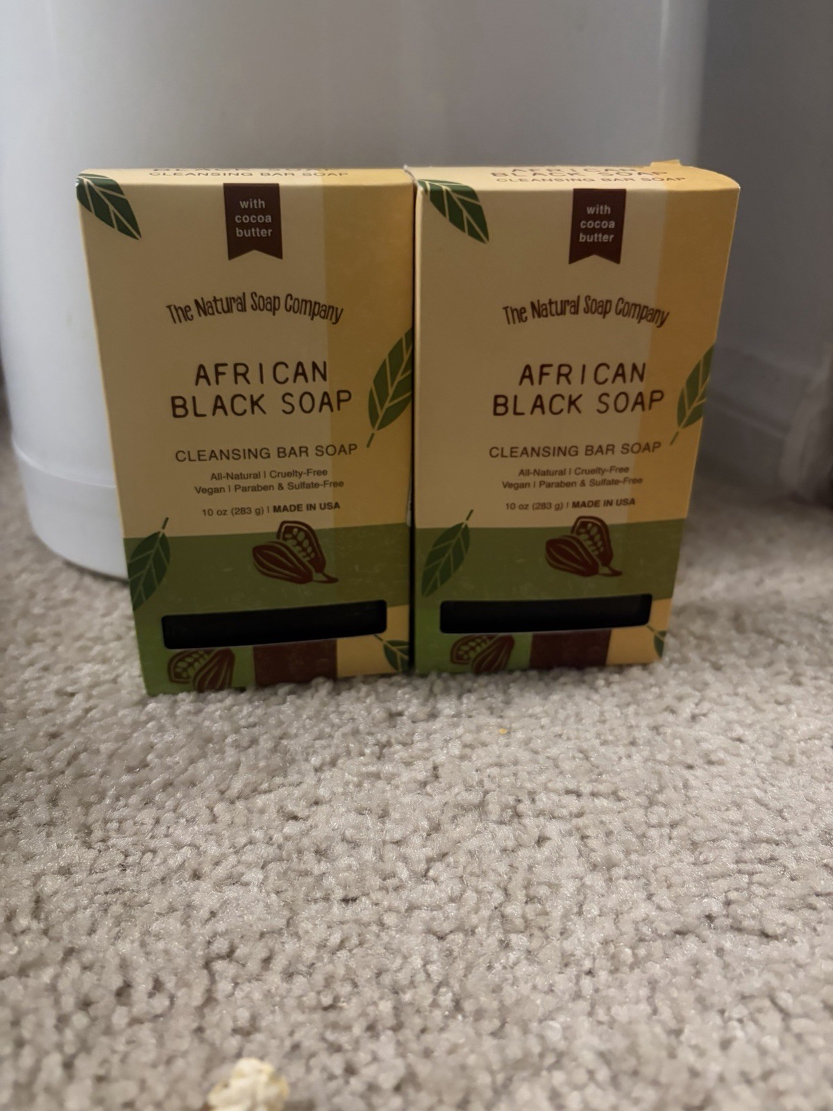 2xThe Natural Soap Company African Black All Natural Bar Soap Vegan Cruelty Free