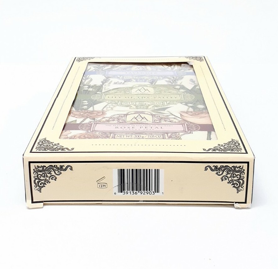 AAA Aromas Artesenales de Antigua Rose Petal Lavender Lily of the Valley Soap Se
