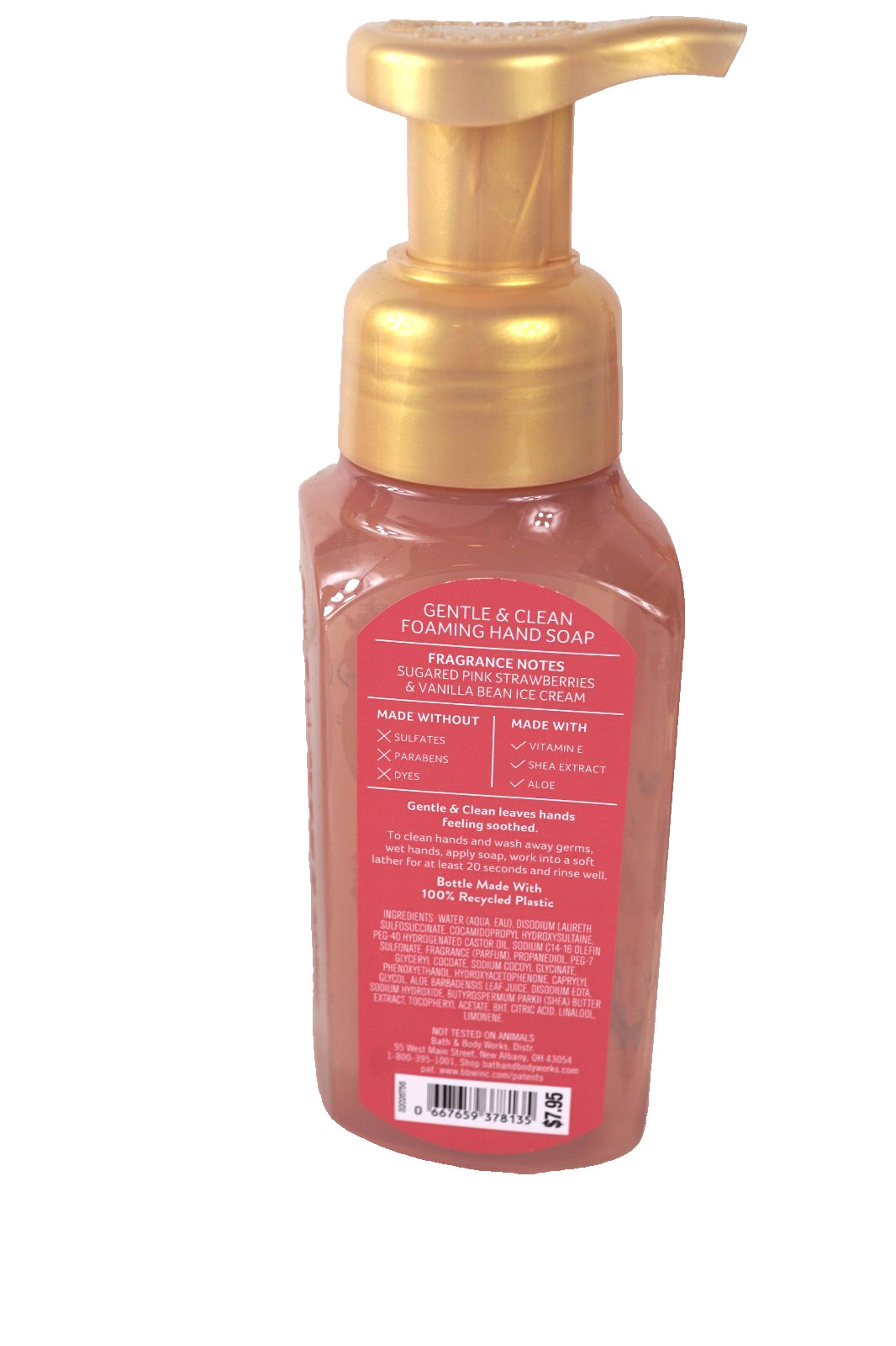 X5 BATH & BODY WORKS SWEET STRAWBERRY SCOOP GENTLE & CLEAN FOAMIONG HAND SOAP