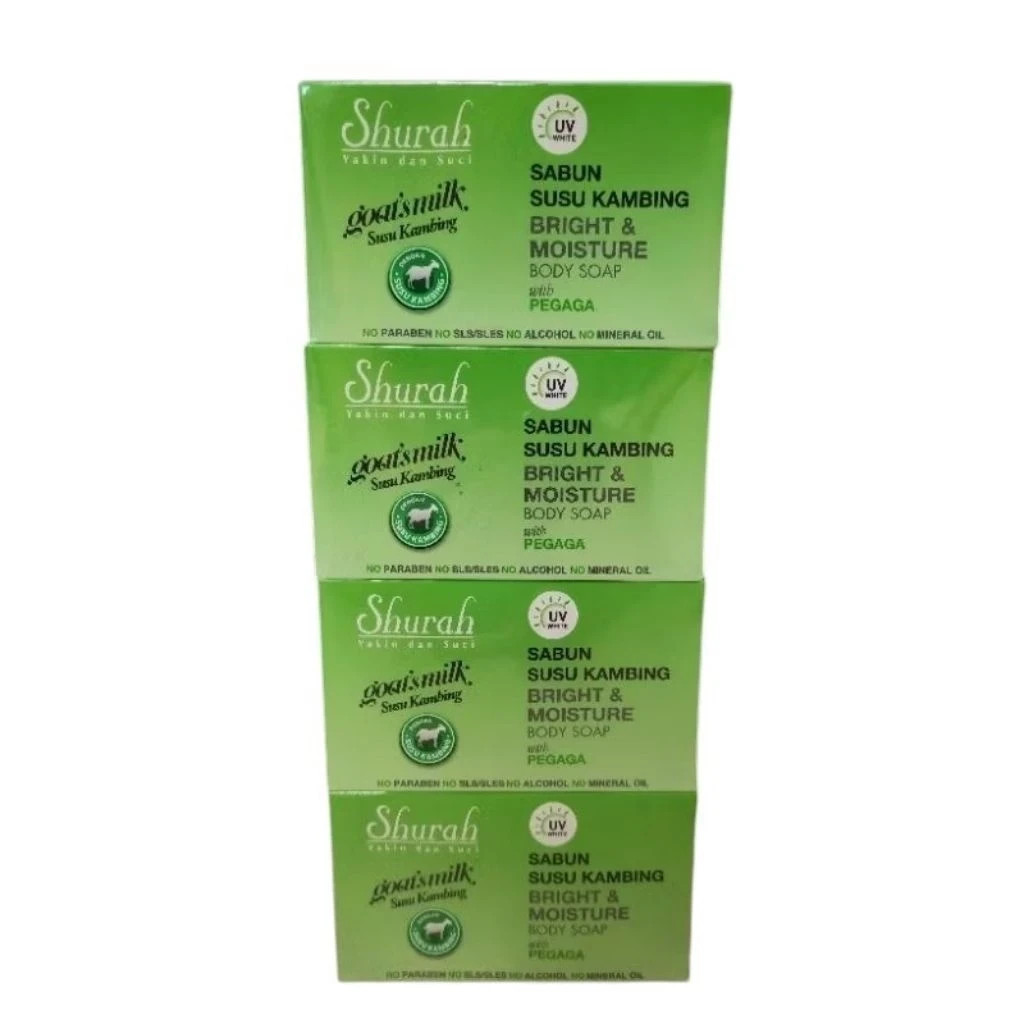 6 x Shurah Goat’s Milk Soap – Bright & Moisture with Centella Asiatica 90g