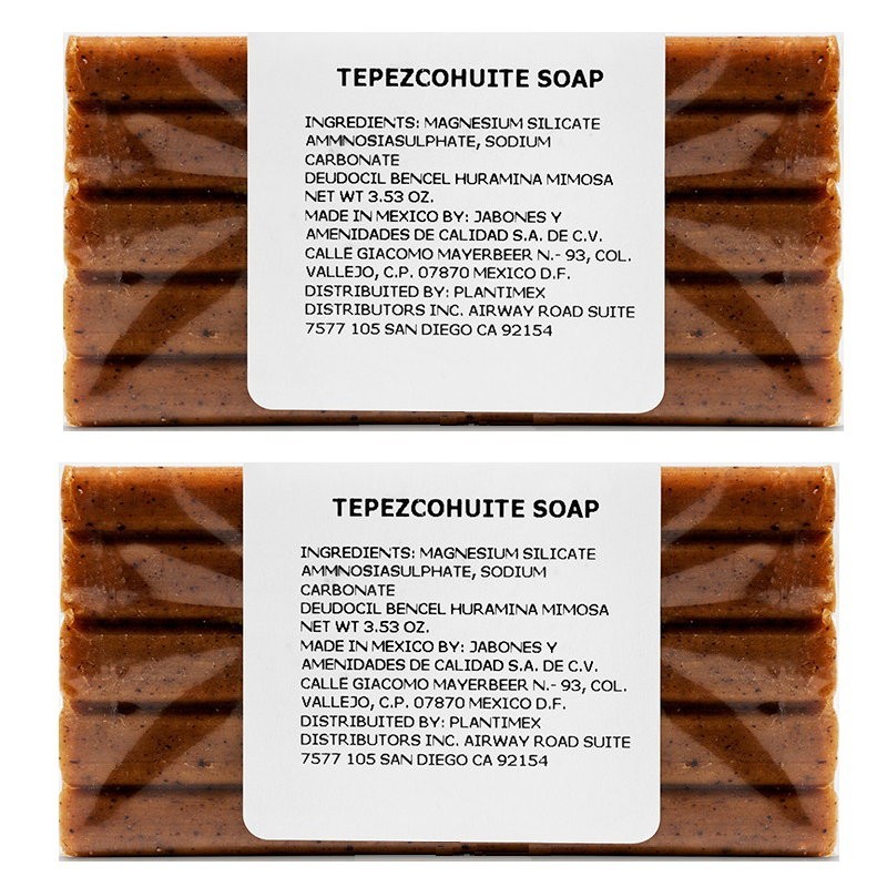 Tepezcohuite Soap for Treating Some Skin Infections, Stretch Marks, Acne, 3.63oz