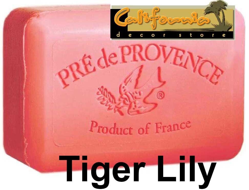 Pre de Provence TIGER LILY French Soap 150 Gram Bath Shower Bar Shea Butter