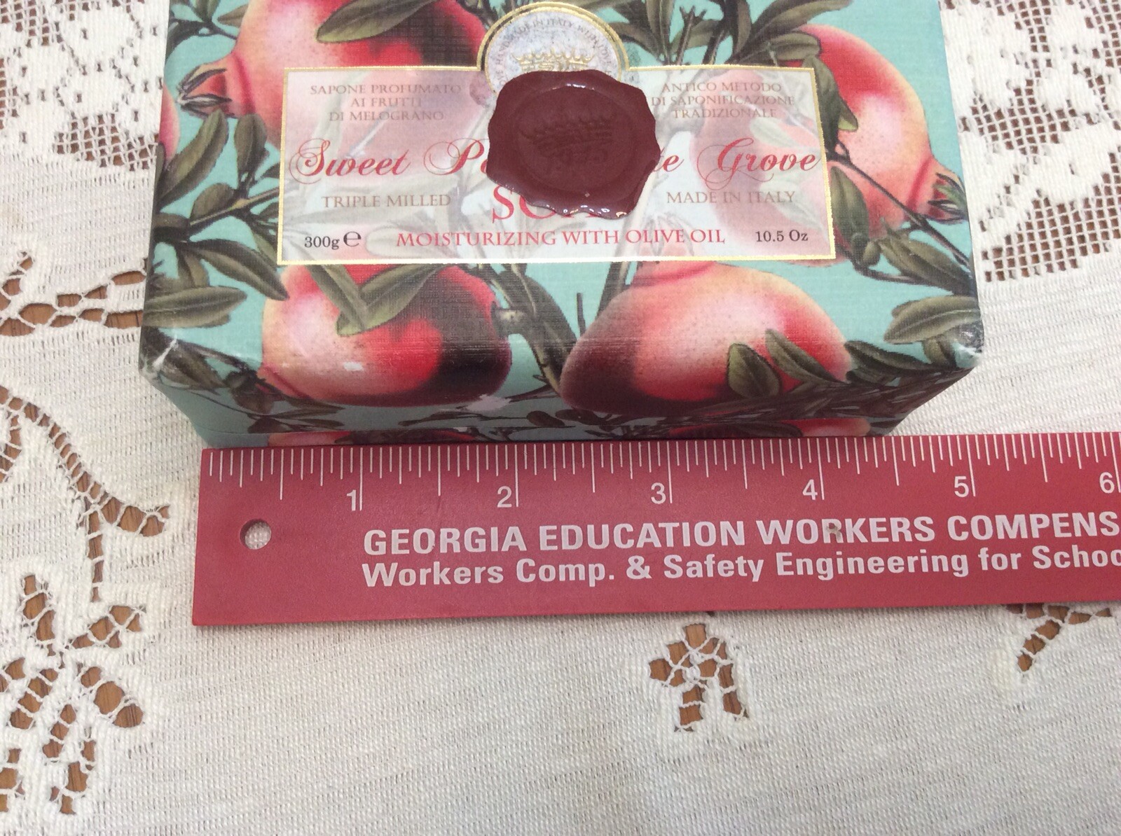 Sapone Sweet Pomegranate Grove Triple Milled Soap Italy 10.5 Oz SEALED