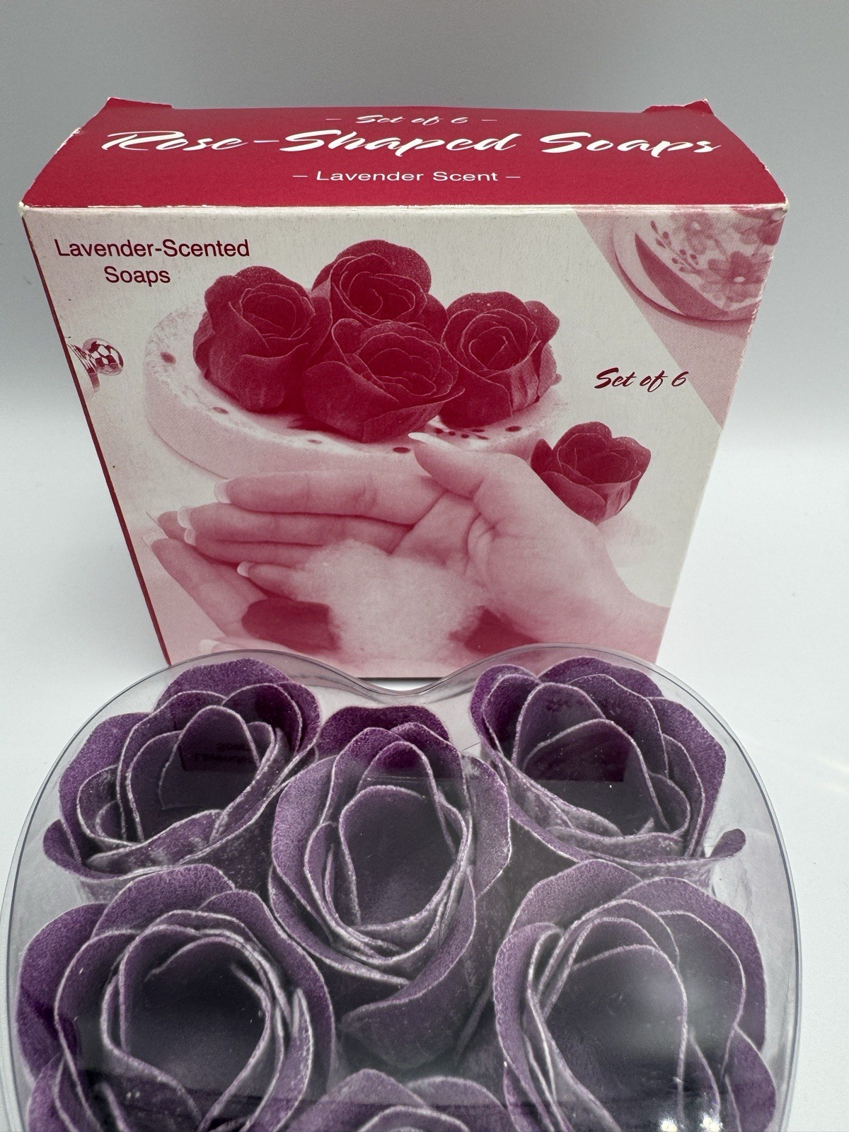 Vintage Purple Rose Shaped Soap Gift Honeymoon