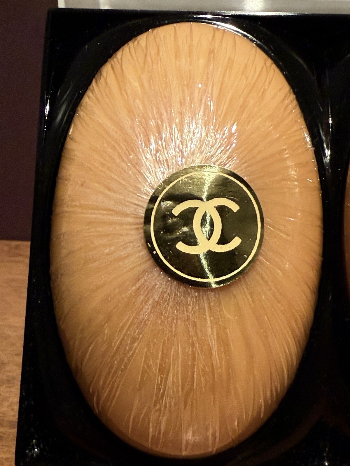 Vintage CHANEL Scented Perfume Oval Soap Plastic Case Set Of 2 Sealed SEE PHOTOS