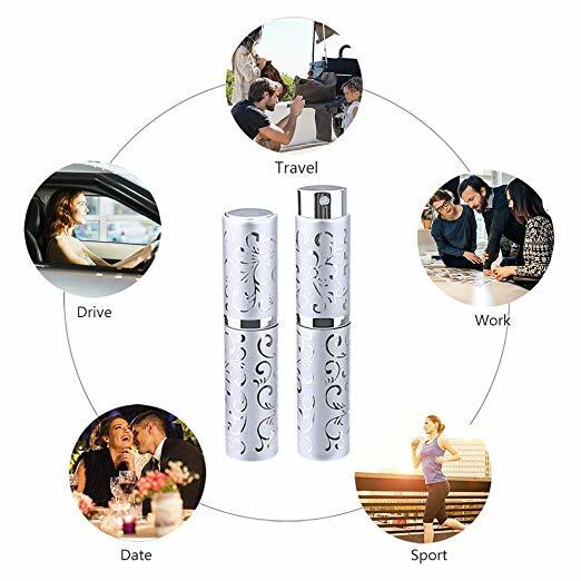 10ml Perfume Refillable Atomizer Mini Travel Spray Bottle Purse Funnel
