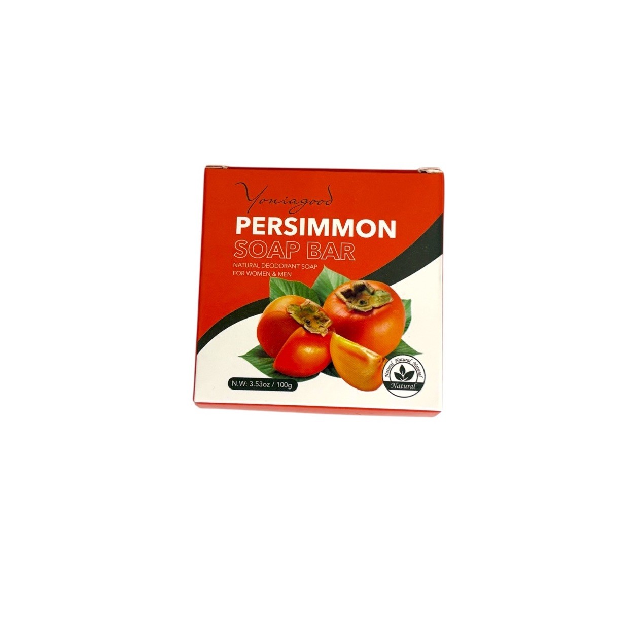 Natrulo Persimmon Soap Bar for Body Odor Control – Purifying Deodorizing Body