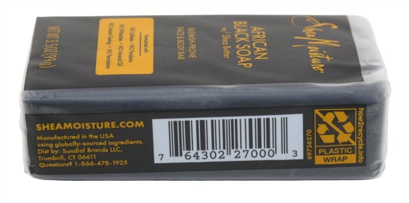 Shea Moisture Soap 3.5 Ounce African Black W/ Shea Butter