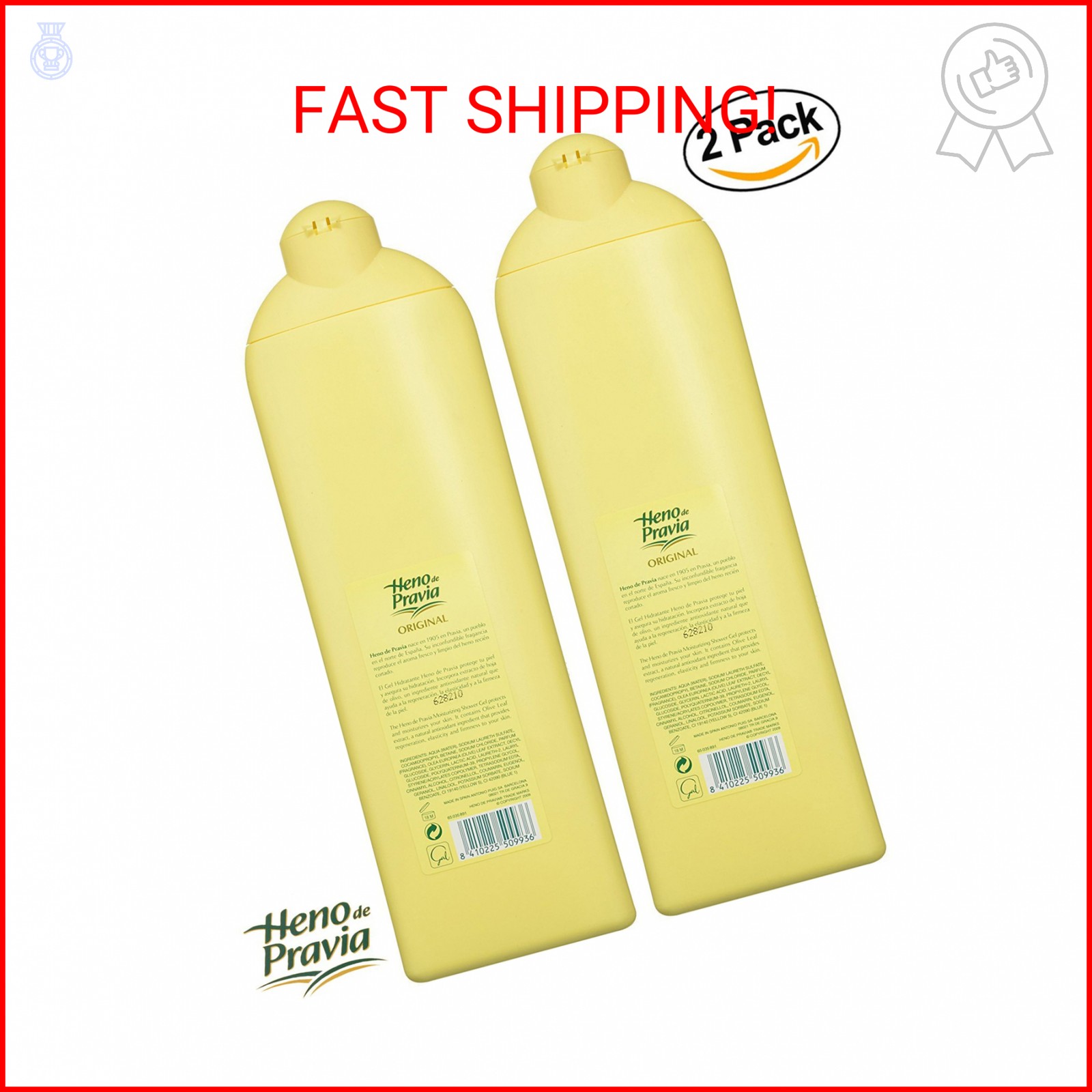 Heno de Pravia Shower Gel 22.5 Oz. 2-PACK Original
