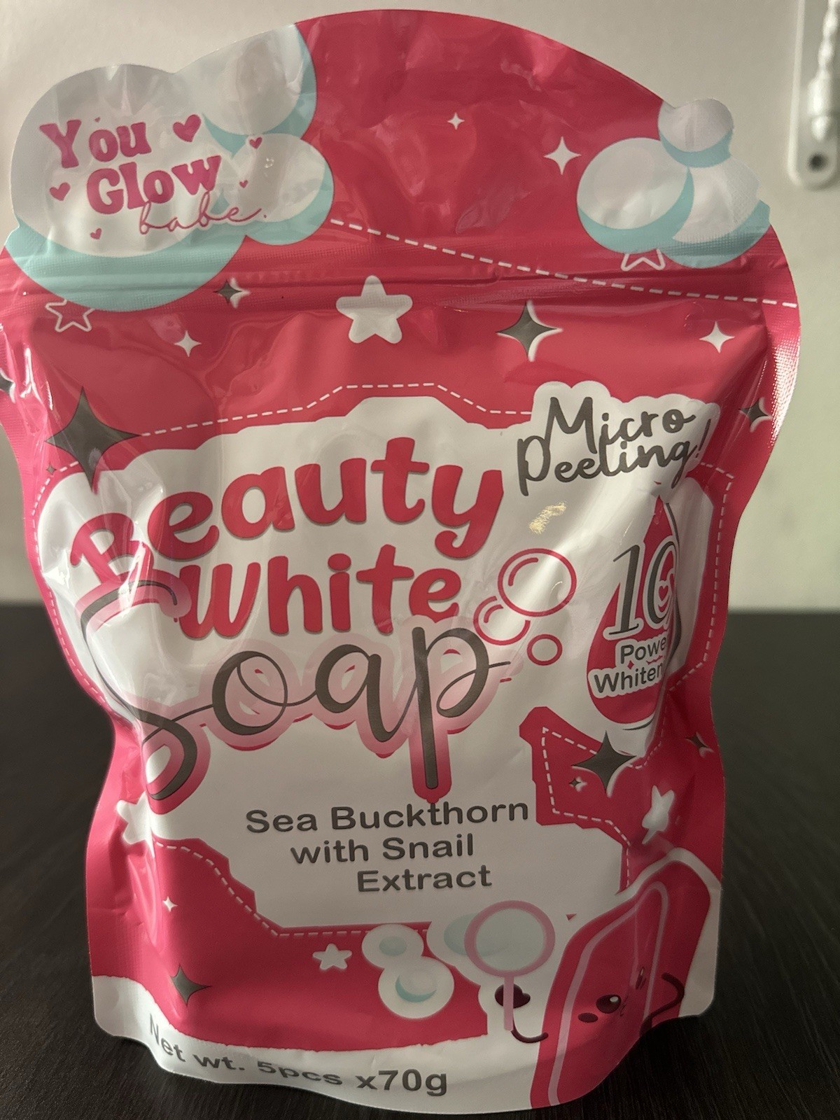 Beauty White Soap by You Glow Babe, 5 Bars x 70g