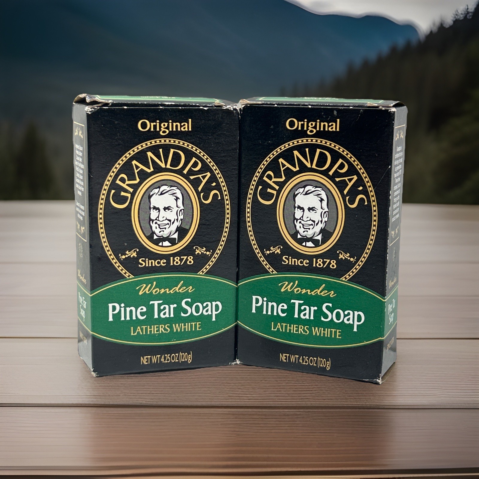 Lot Of 2 – Grandpa’s Pine Tar Soap 4.25 Oz
