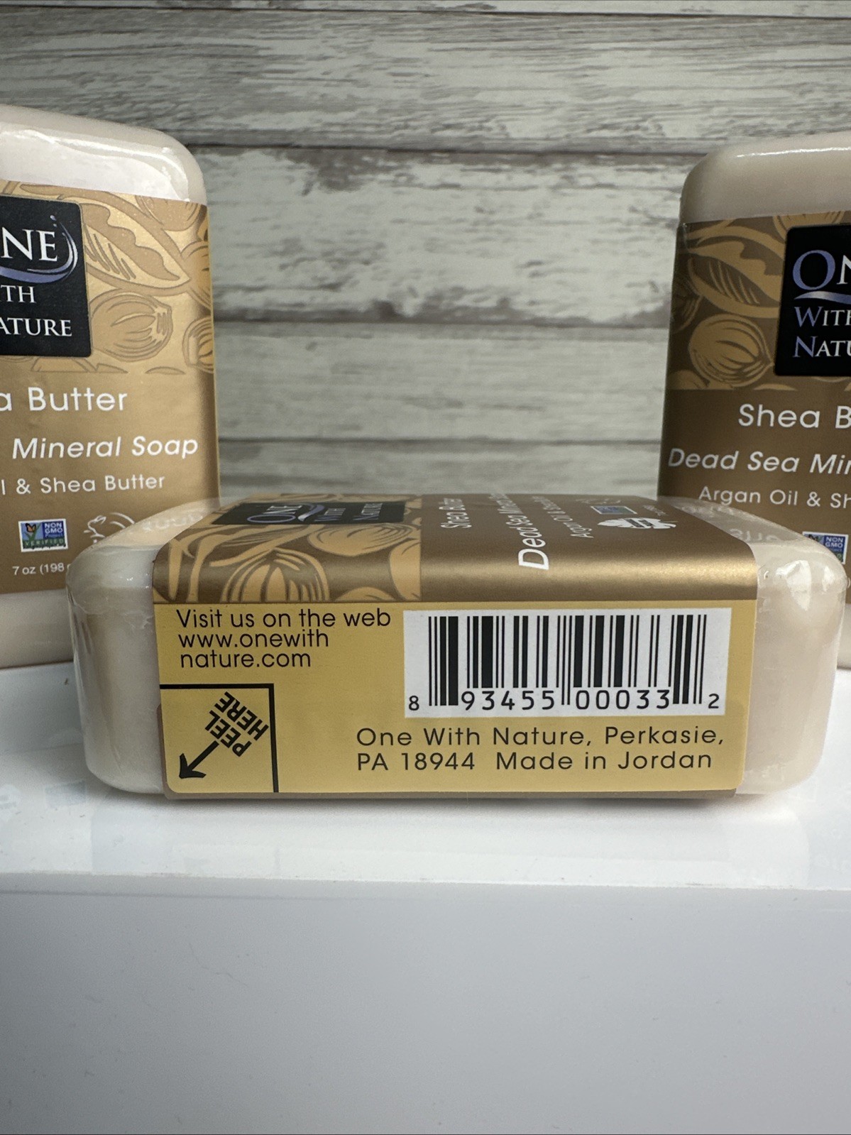 One With Nature Soap Bar Shea Butter 7 oz (Pack of 3)