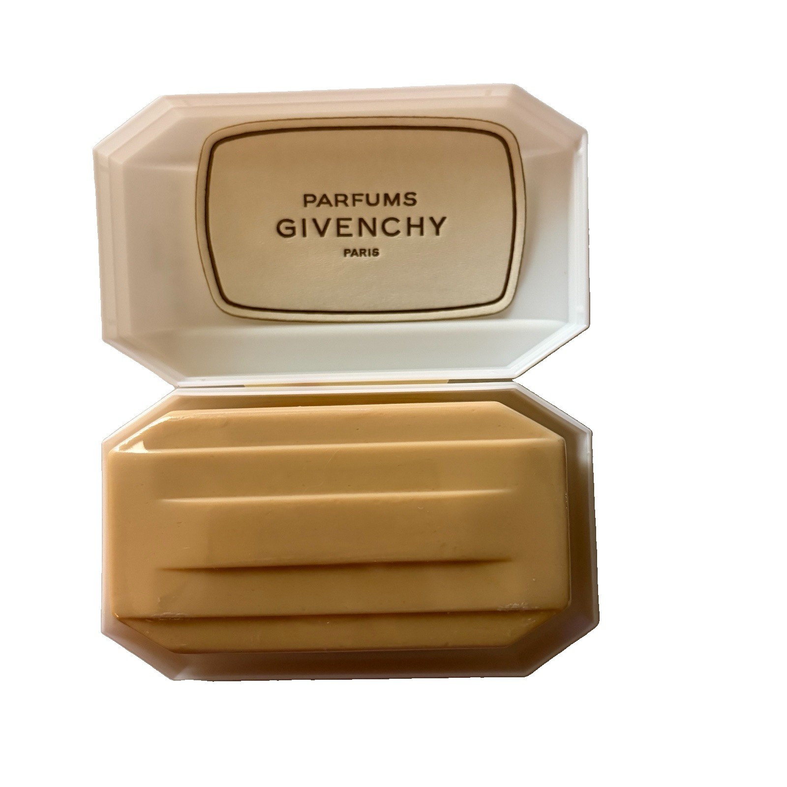 NEW Vintage Givenchy Ysatis Scented Bar Soap in Plastic Vented Soap Dish