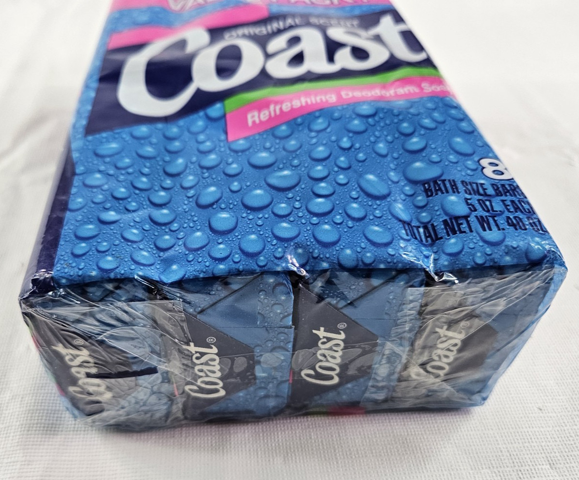 VTG Coast Deodorant Soap Bars Original Scent 1990’s Refreshing Deodorant 8 Bars