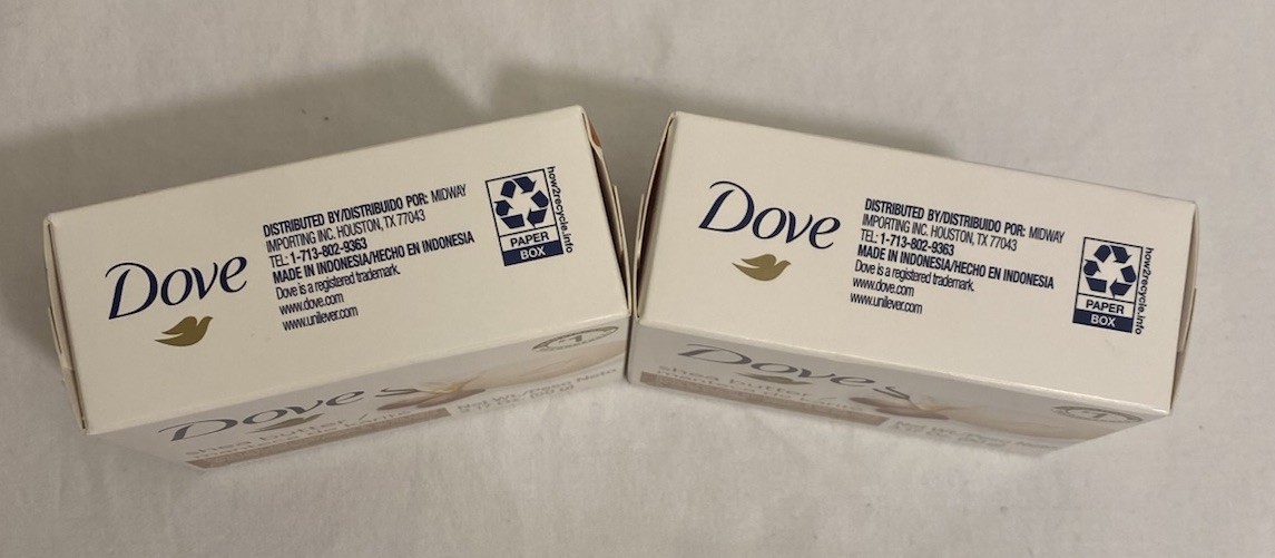 Dove Shea Butter & Vanilla Scent Moisturizing Soap Beauty Bars 3.17oz Pack Of 2