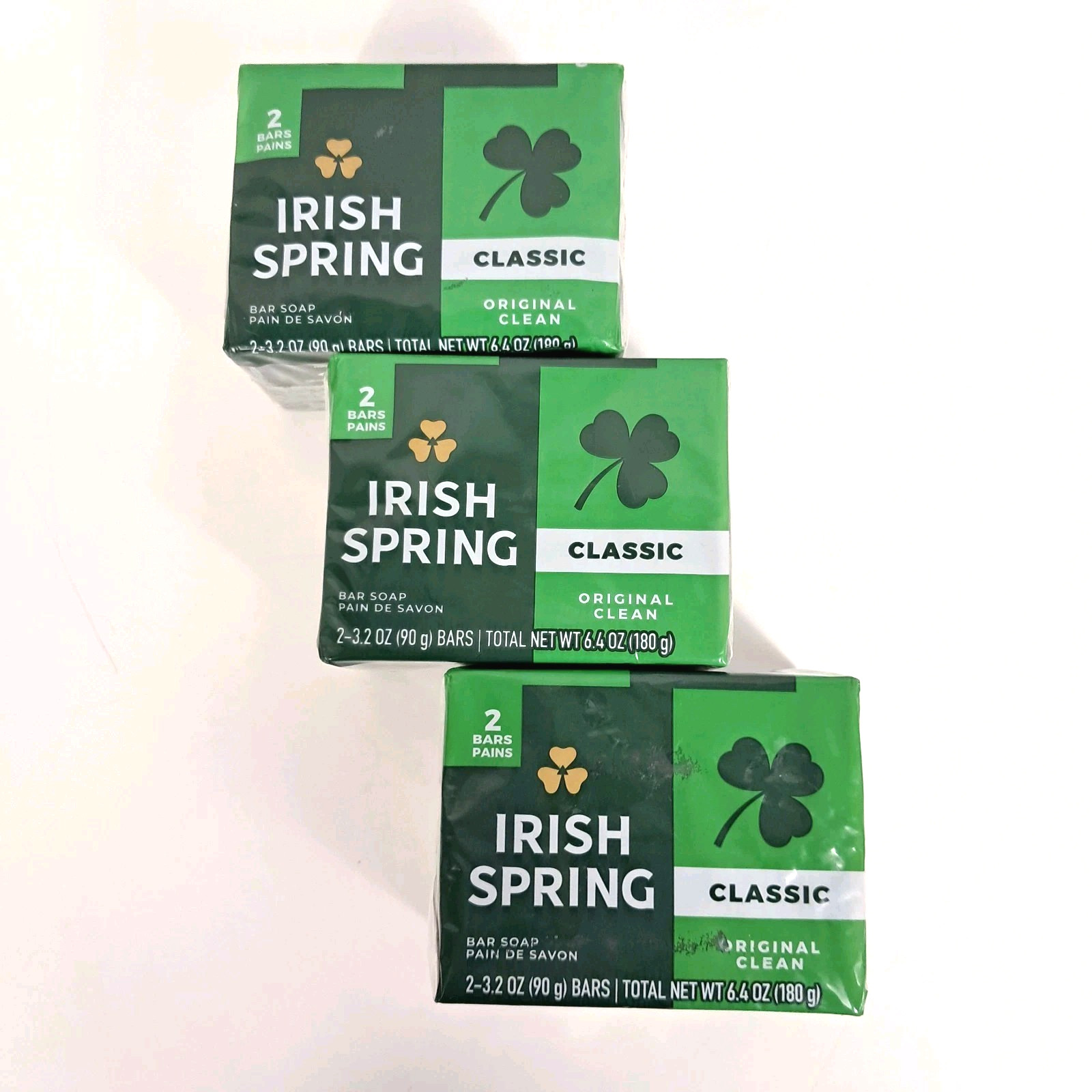 Irish Spring Original Scent Classic Bar Soap (3) 2pks – 6 Bars Total