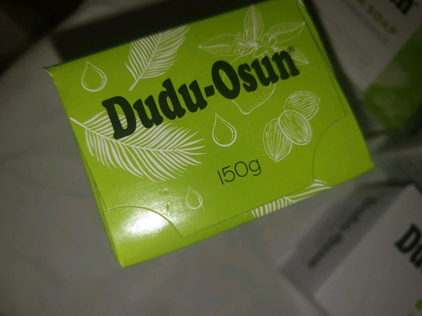 Dudu Osun African Black Soap Tropical Natural Herbal, No Preservatives, 4 Bars