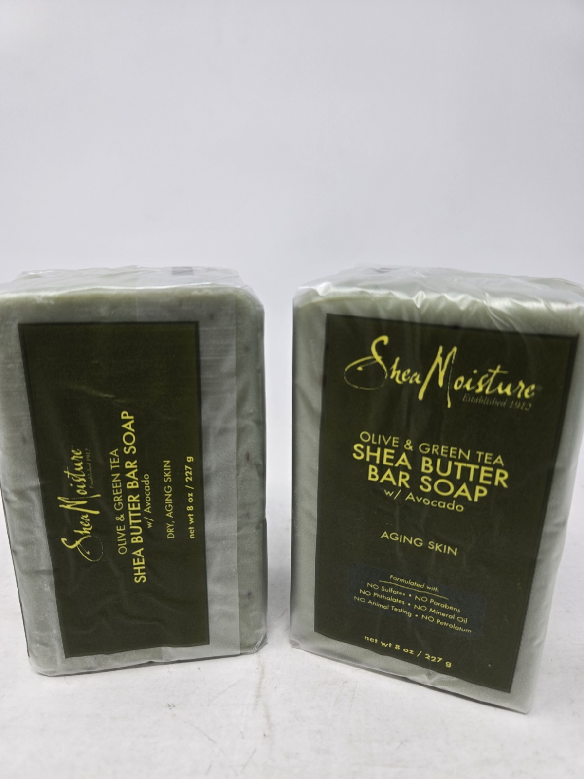 2 Pack Shea Moisture Olive & Green Tea Shea Butter Soap W/ Avocado 8 Oz. Each