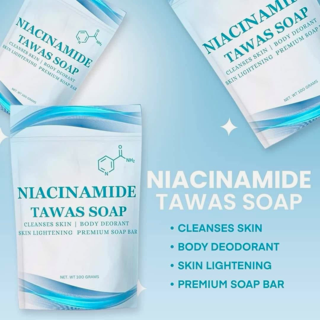 Niacinamide Tawas Soap Bar Niacinamide Deodorant Skin Lightening 100g