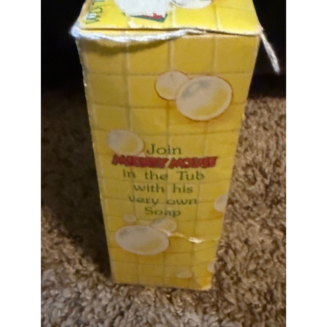 Vintage Mickey Mouse Bath Soap 3.4 oz. 1990s Disney Collectible New in Box