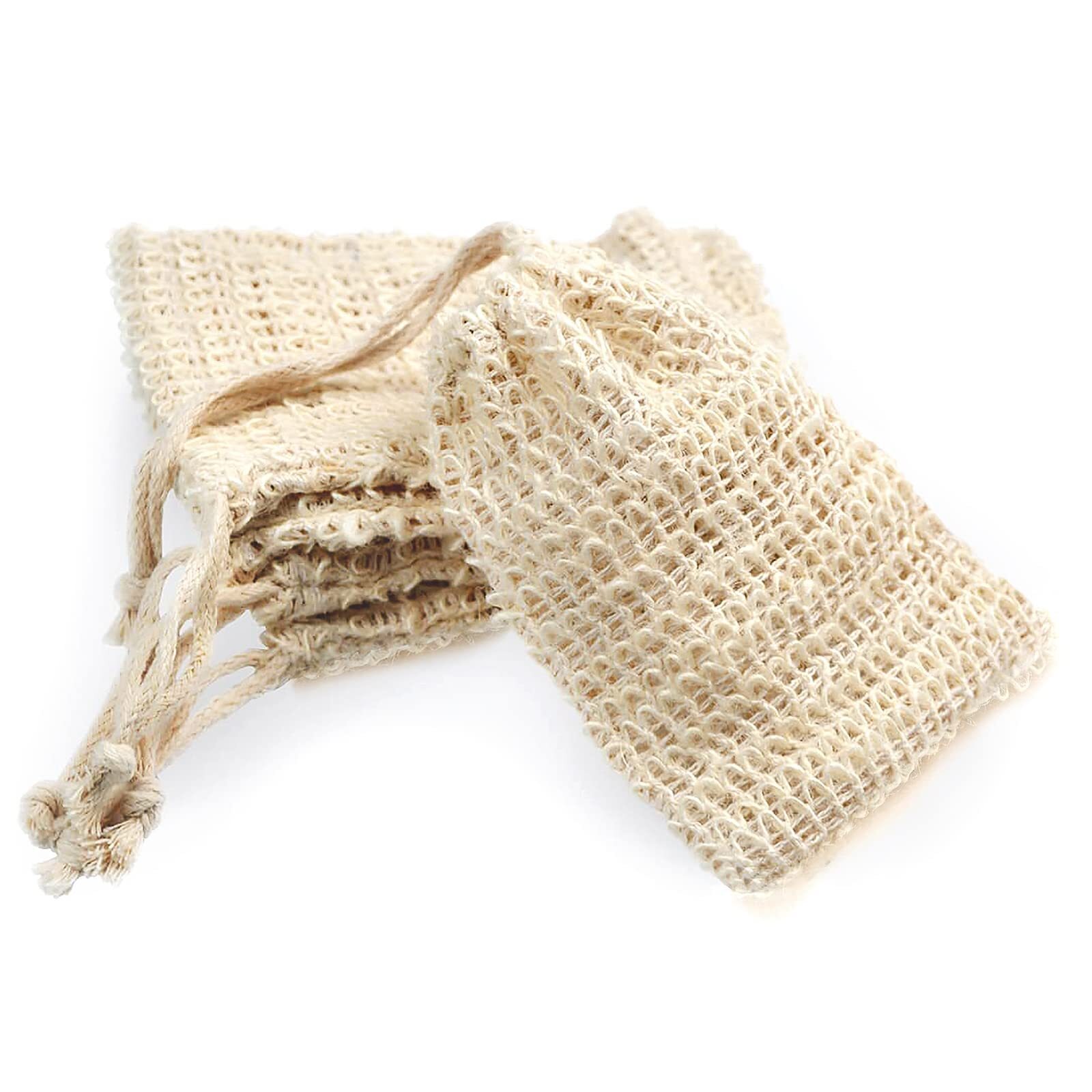 5 Pack Soap Saver Bag Exfoliating Shower Soap Bag Mesh Bar Pouch for Bath