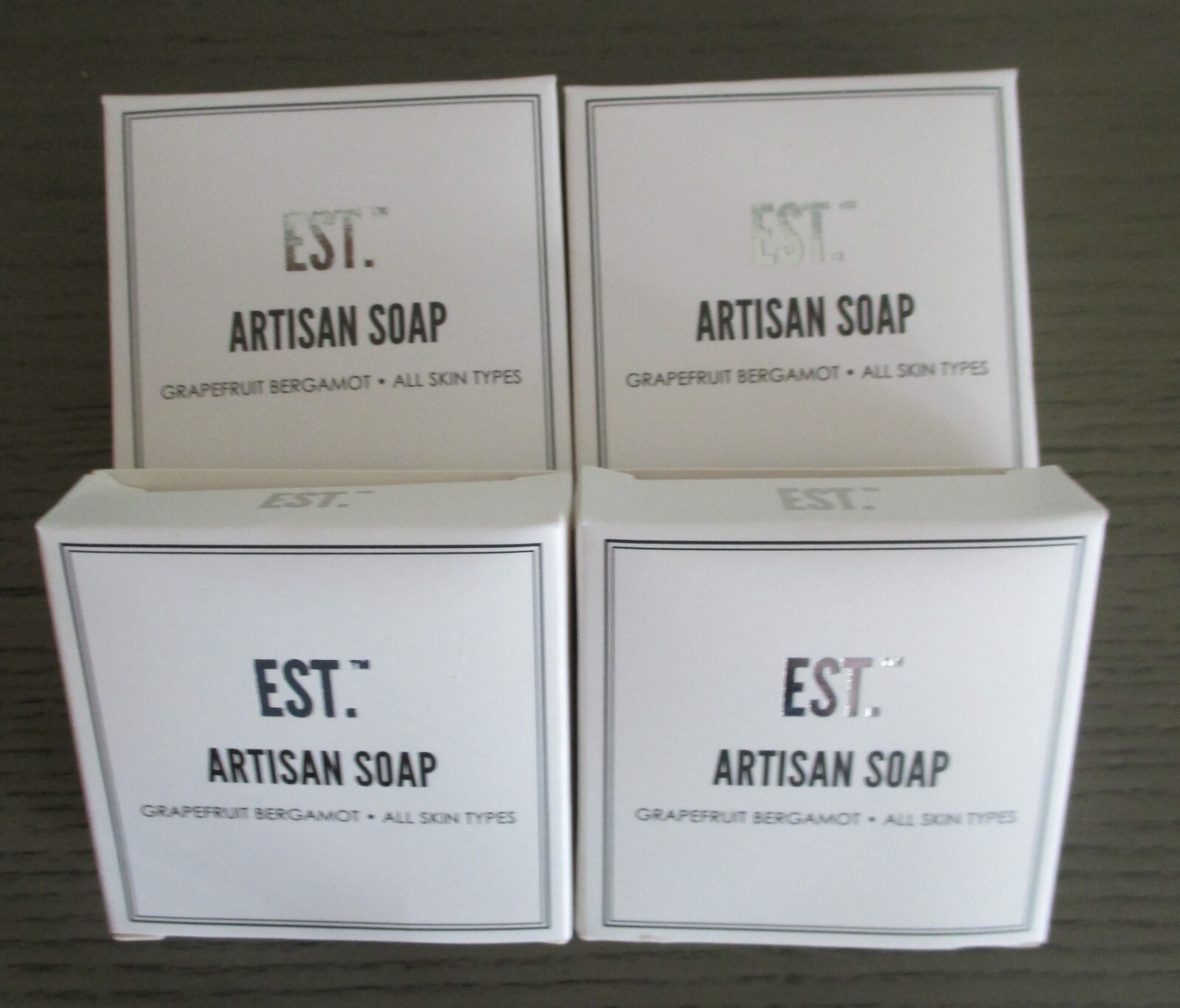 **4-12 Bars** World Amenities Est. Artisan Soap Grapefruit Bergamot 1.1 oz bars