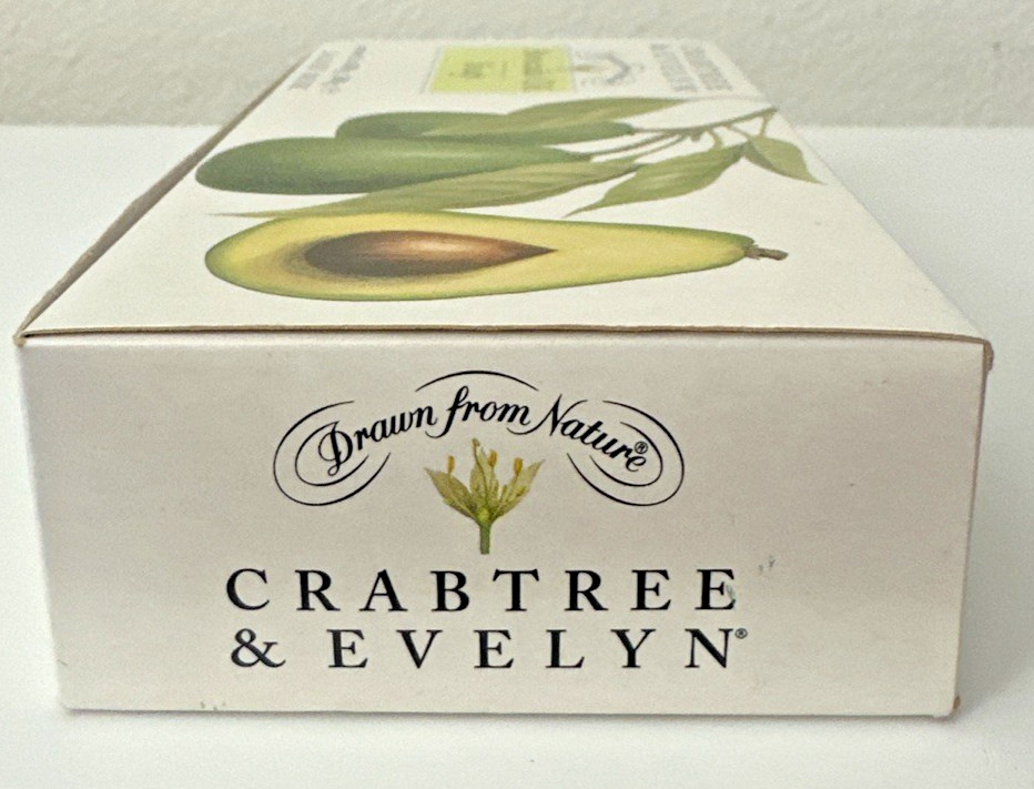 Crabtree & Evelyn AVOCADO OIL Soap Bars Set Of 3 VINTAGE 1995 Great Britain New