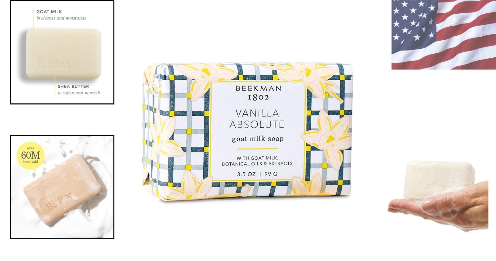 Goat Milk Soap – Moisturizing Hand & Body Soap Bar with Shea Butter & Botanic…