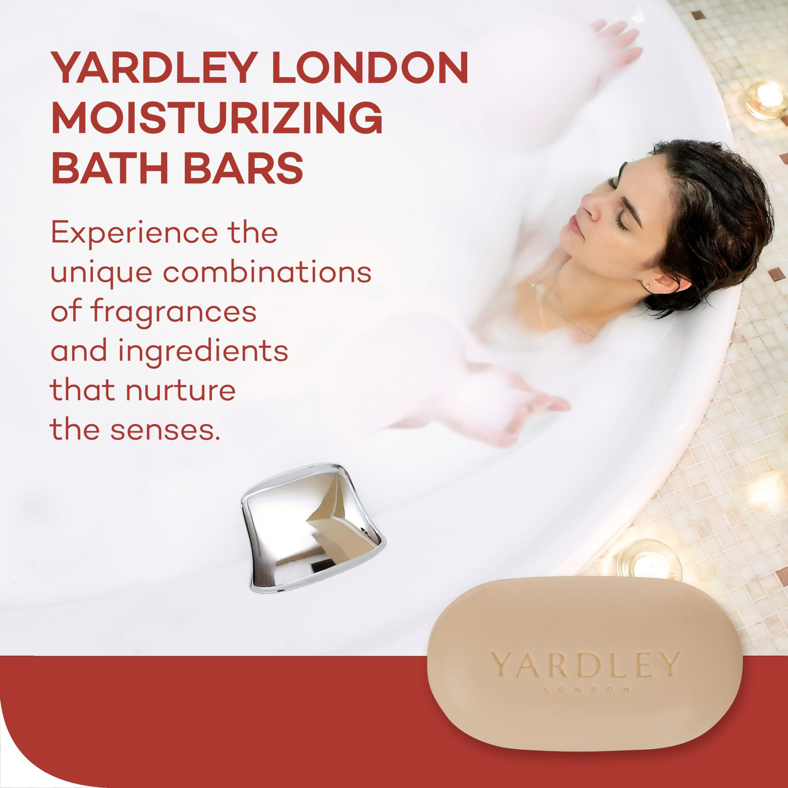 Yardley Cocoa Butter Moisturizing Bath Soap Bar 4 Ounce Nourishing Cleanser