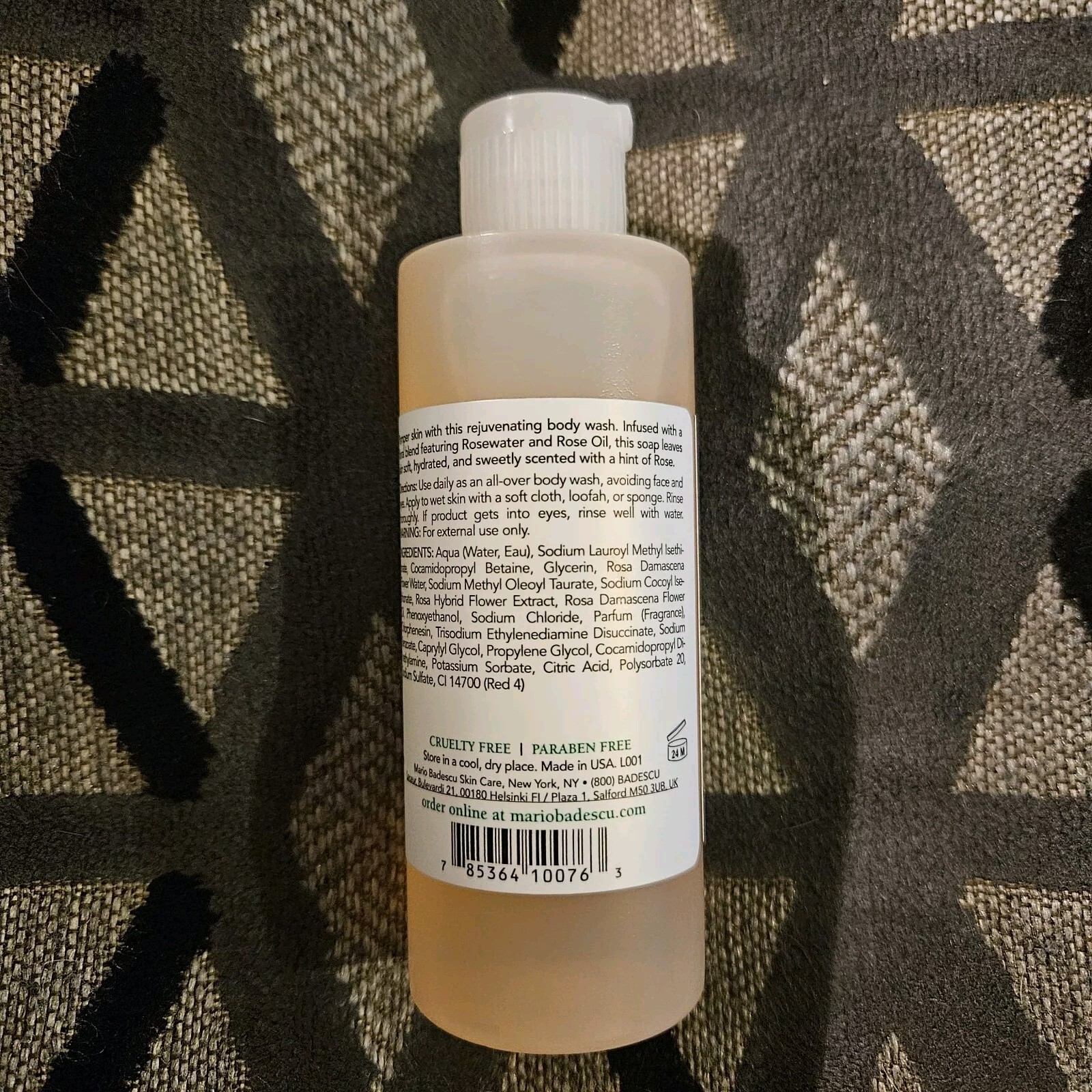 Mario Badescu Skin Care Rose Body Soap, 118 mL / 4 fl. oz – New – All Skin Types