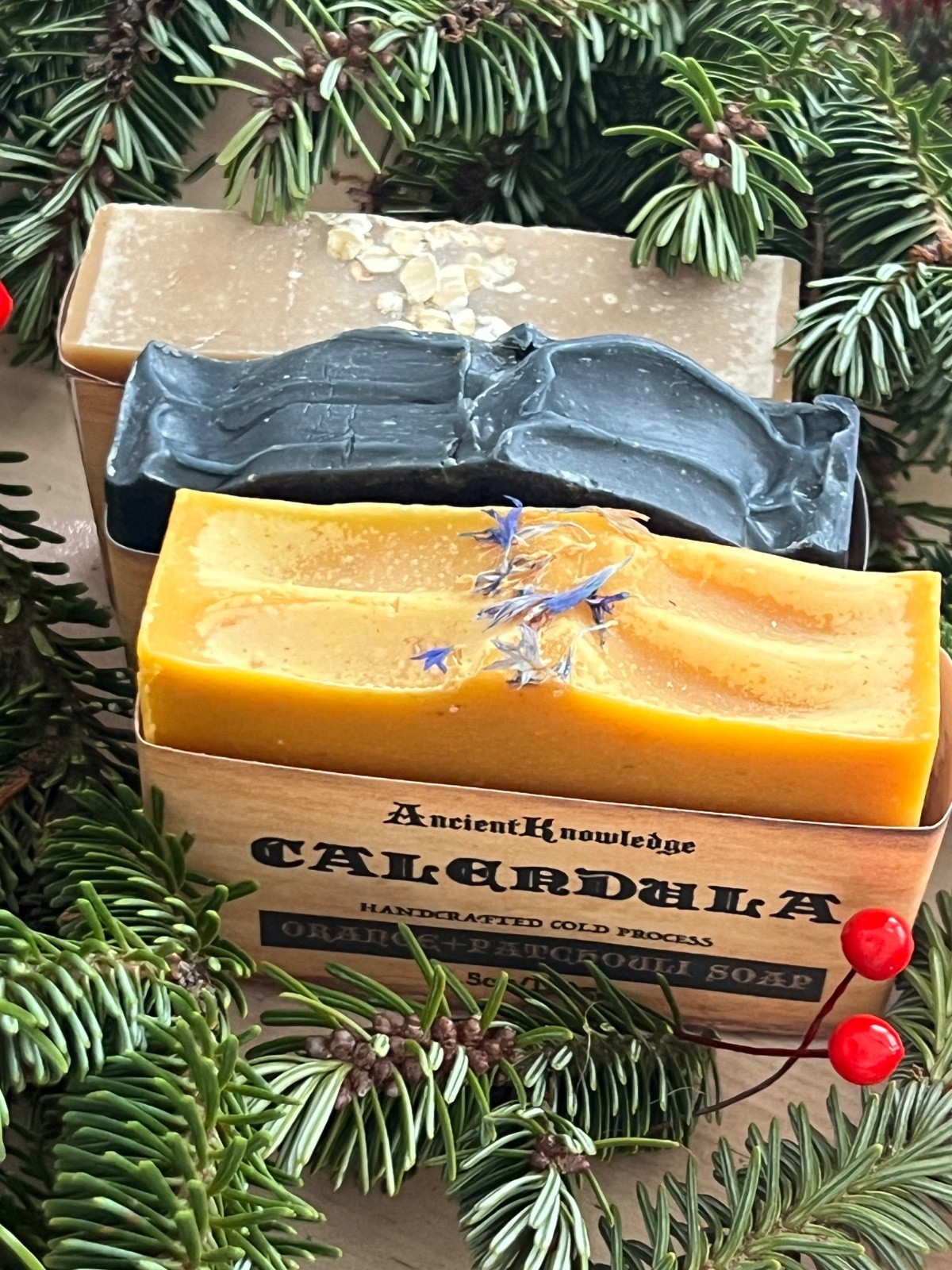 VK Handmade ALL NATURAL GOAT MILK SOAPGreat Present Patchouli Mint Eucalyptus