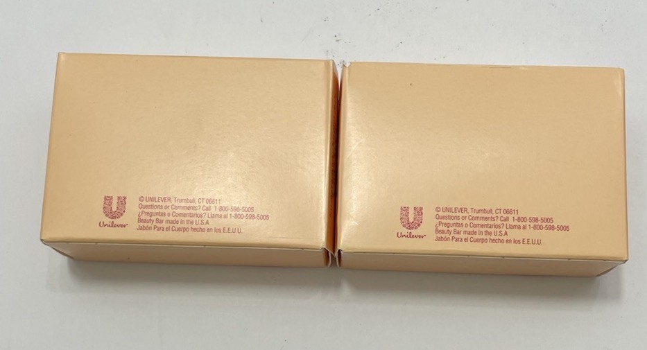 Caress Daily Silk Bar Soap White Peach and Orange Blossom Scent 3.75 oz Lot Of 2