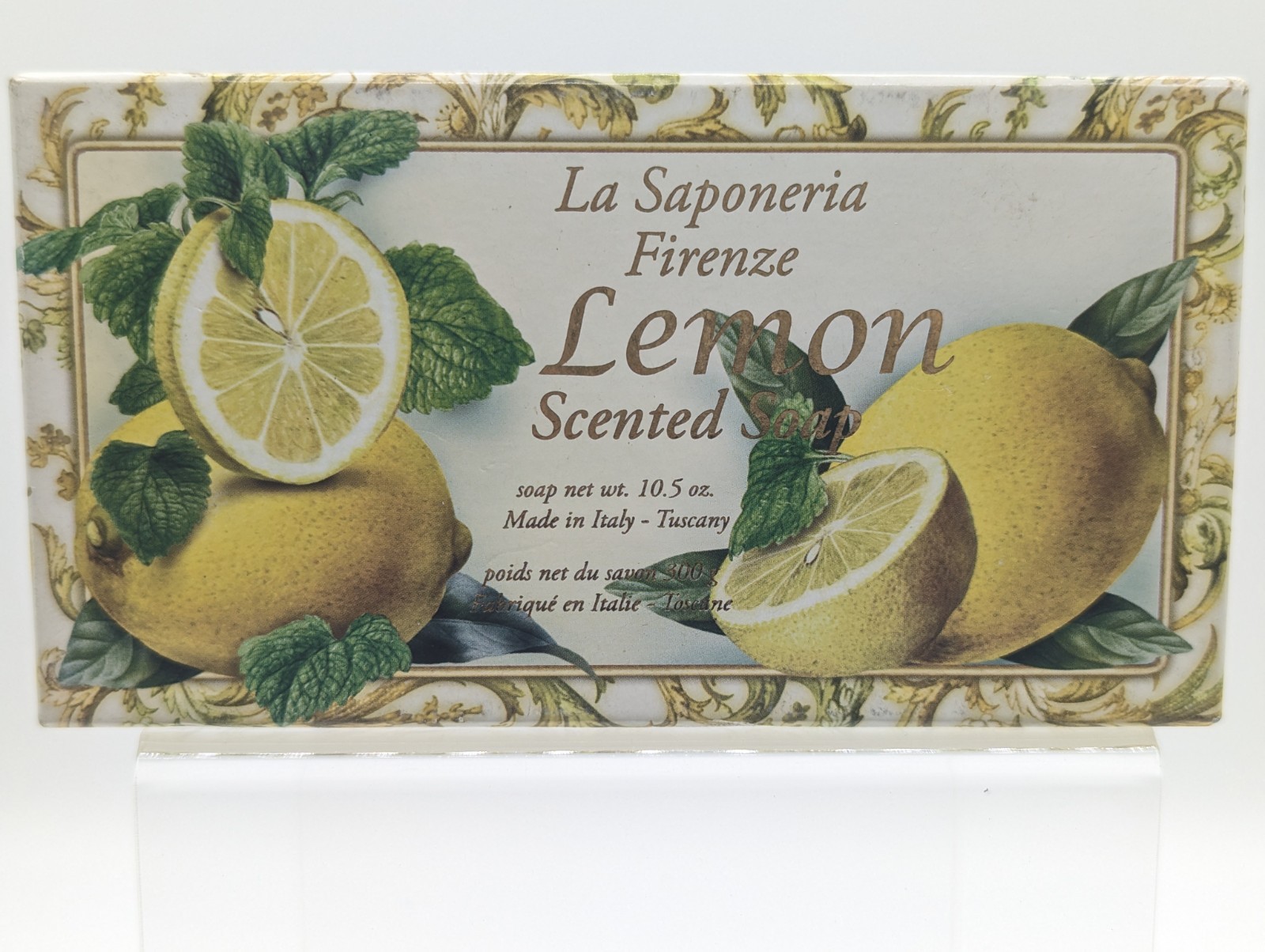 La Saponeria Firenze LEMON Scented Artisanal Soap Made In Tuscany Italy 10.5 Oz.