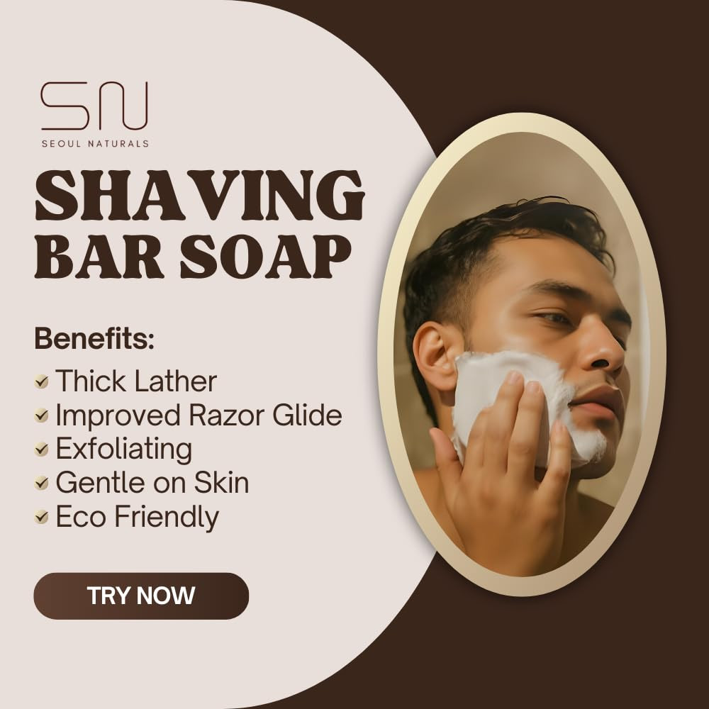 Shaving Bar Soap, Rouge with Bentonite Clay, K Beauty, 5.5 Oz