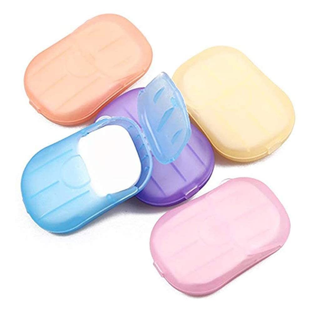 Portable Soap Sheets 5 Boxes Travel Paper Soap Hand Wash Camping Hiking Outdoor