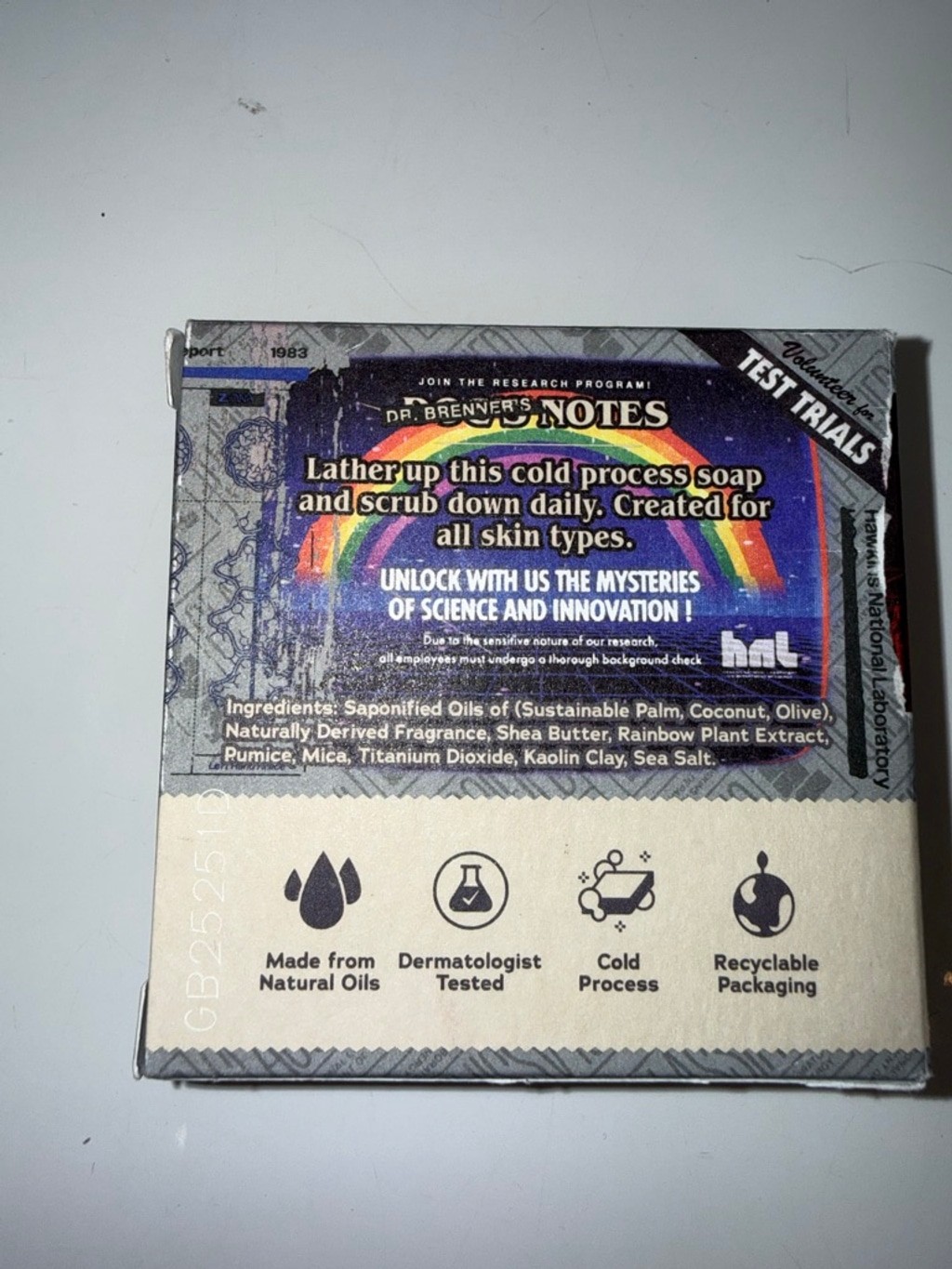 Men’s Dr. Squatch Stranger Things Soap Set of Four Size Gray Red Mens Gift
