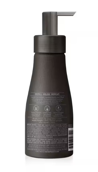 Method Foaming Hand Wash Vertiver Plus Amber With Plant Based Cleansers – 10 oz.