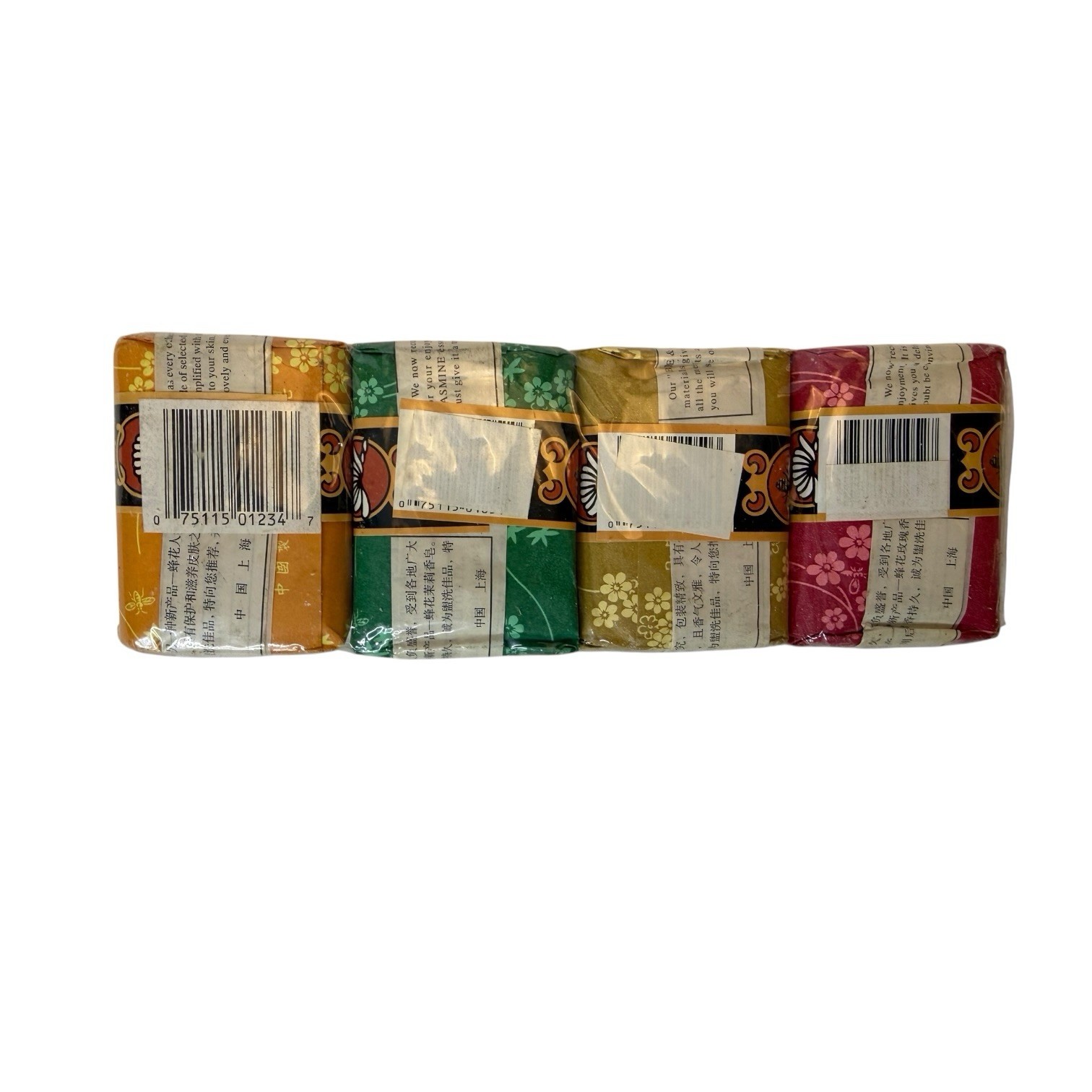 Bee & Flower Chinese Rose, Sandal Wood, Jasmine & Ginseng Soap Multi Pack