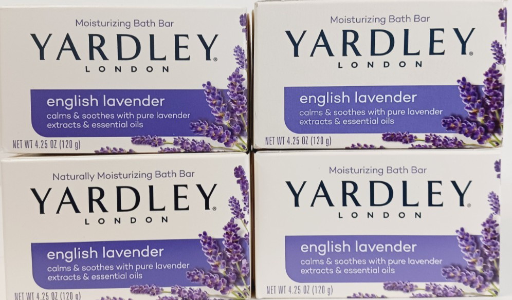 Yardley Moisturizing Bar with Lavender Extract/Essential Oil 4.25 oz Pack of 12